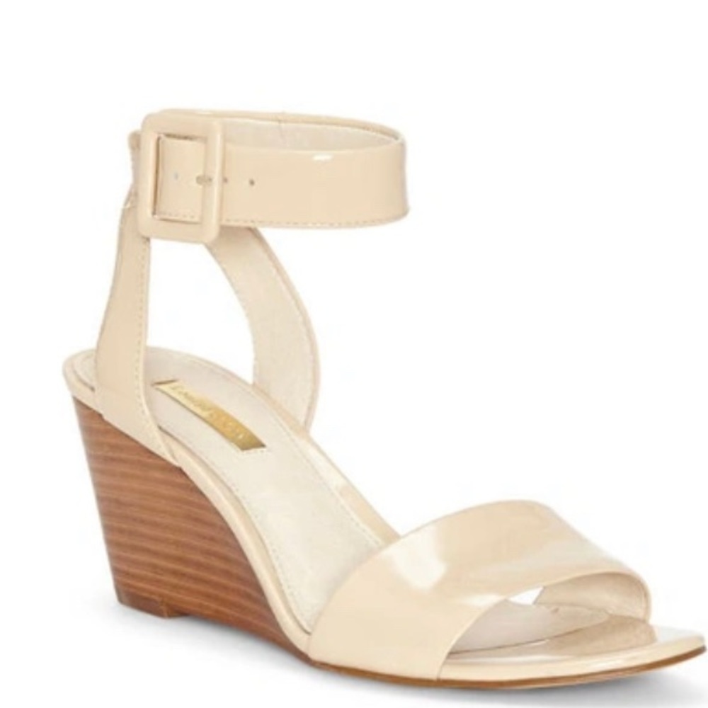 LOUISE ET CIE Punya Wedge Leather Sandals Size 9